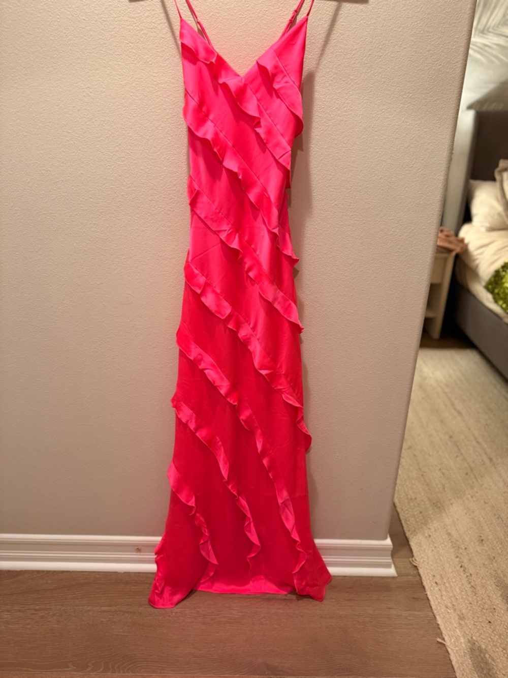 Show Me Your Mumu Neon Pink Slip Dress size small